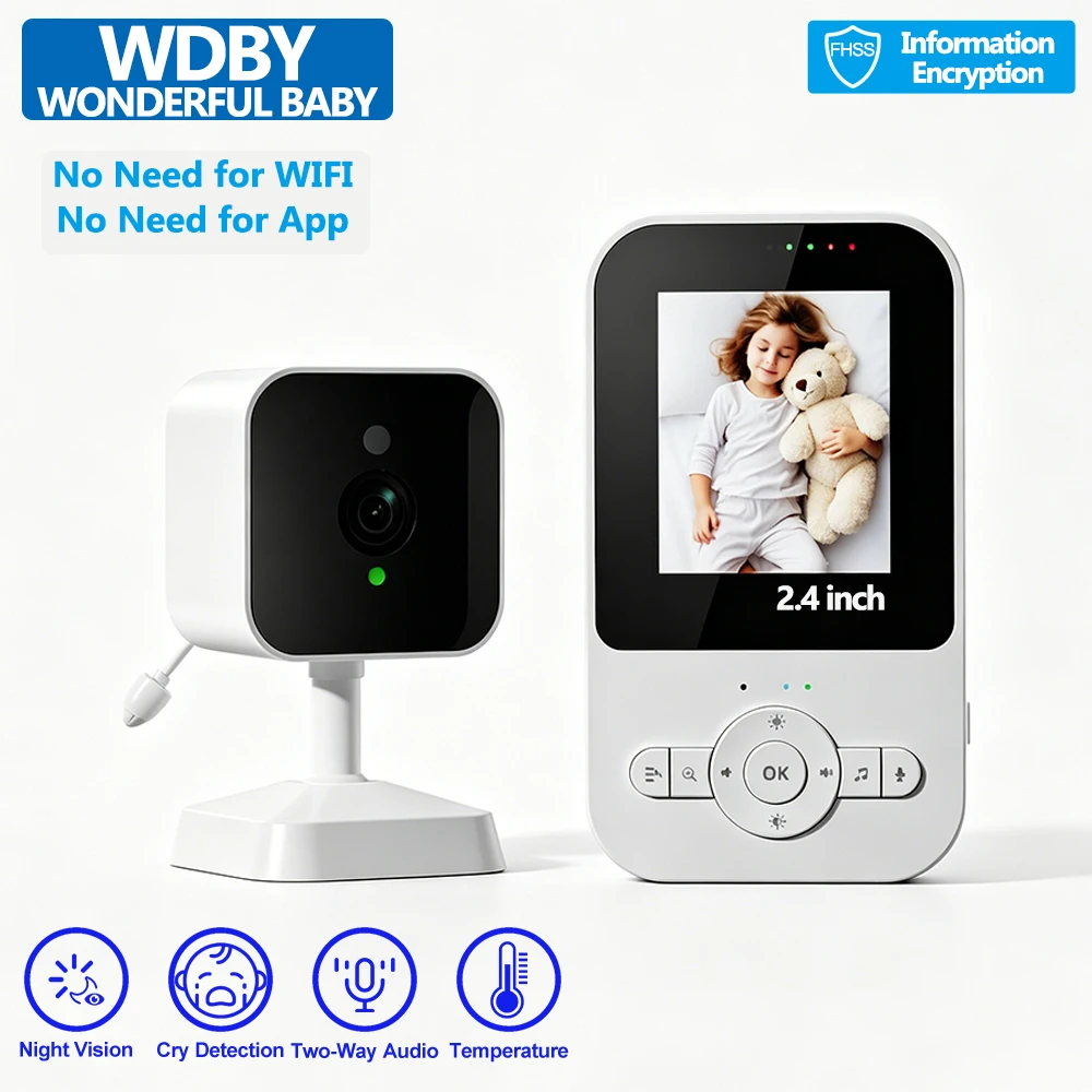 wireless-baby-monitor-24''-lcd-display-two-way-audio-night-vision-vox-mode-built-in-lullabies-indoor-nanny-security-camera
