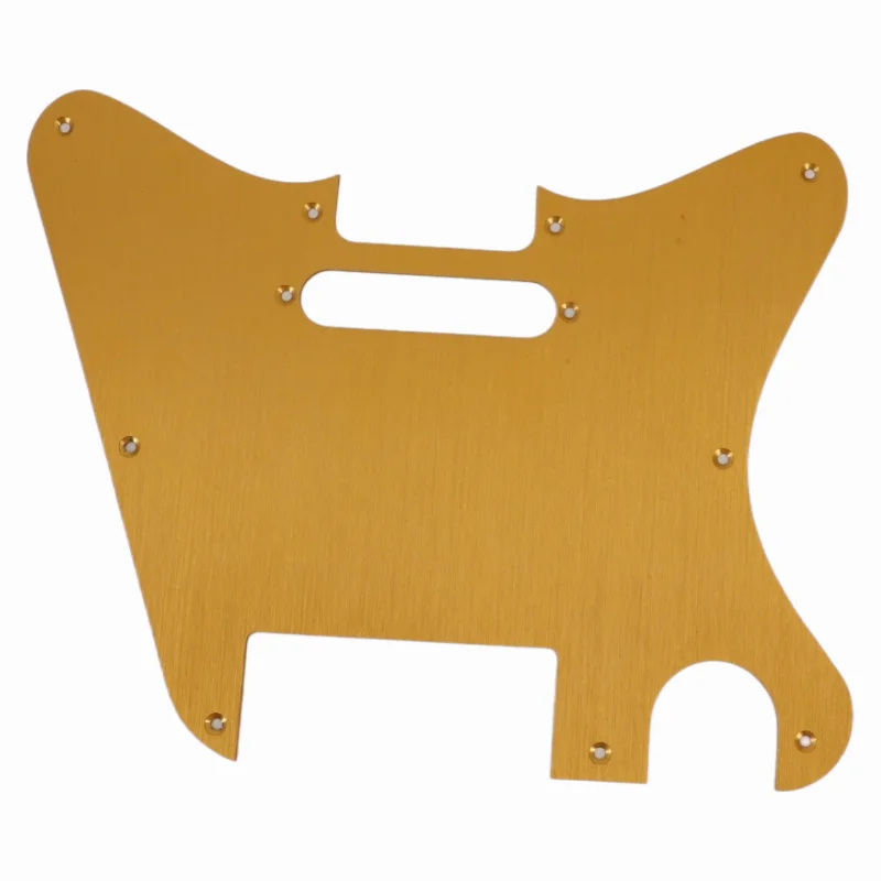 9-Hole Anodized Aluminum Pickguard GuitarScratch Plate Shield for ST/TL Electric Guitar Rustproof Lightweight Replacement Guard
