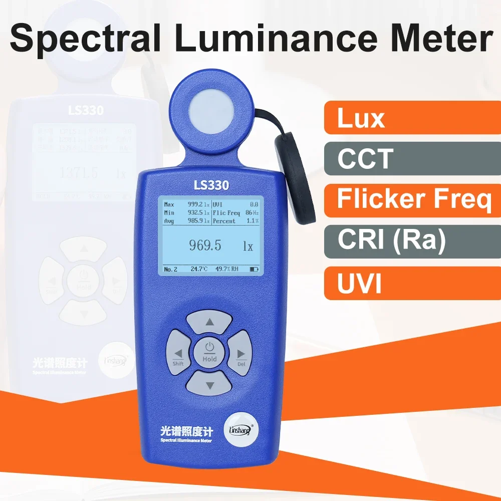 RTS LS330 UV Index Rhythmic Healthy Lighting Spectral Illuminance Meter Digital Lx Light Meter Lux Tester