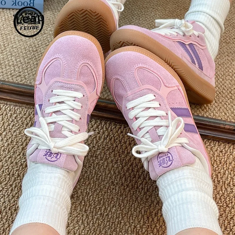 

Удобные повседневные туфли Dequn для женщин, осень 2025: классические, простые, однотонные, универсальные слипоны с круглым носком на плоской подошве