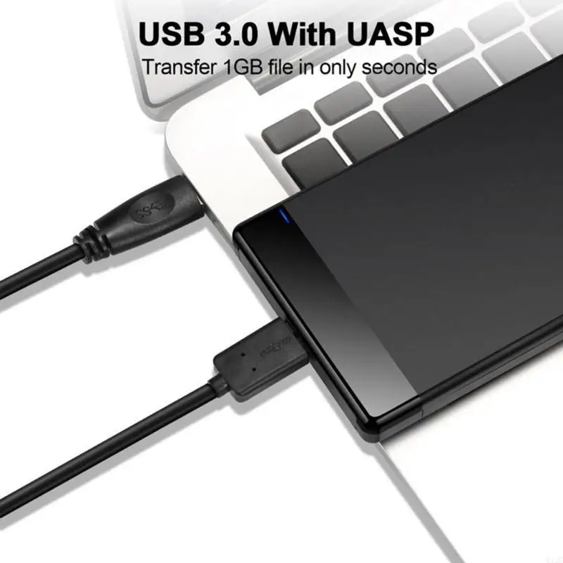 Q1JC USB3.0 2.5 inch harde schijven Case SSDS -behuizing harde schijven schijfdoos behuizing
