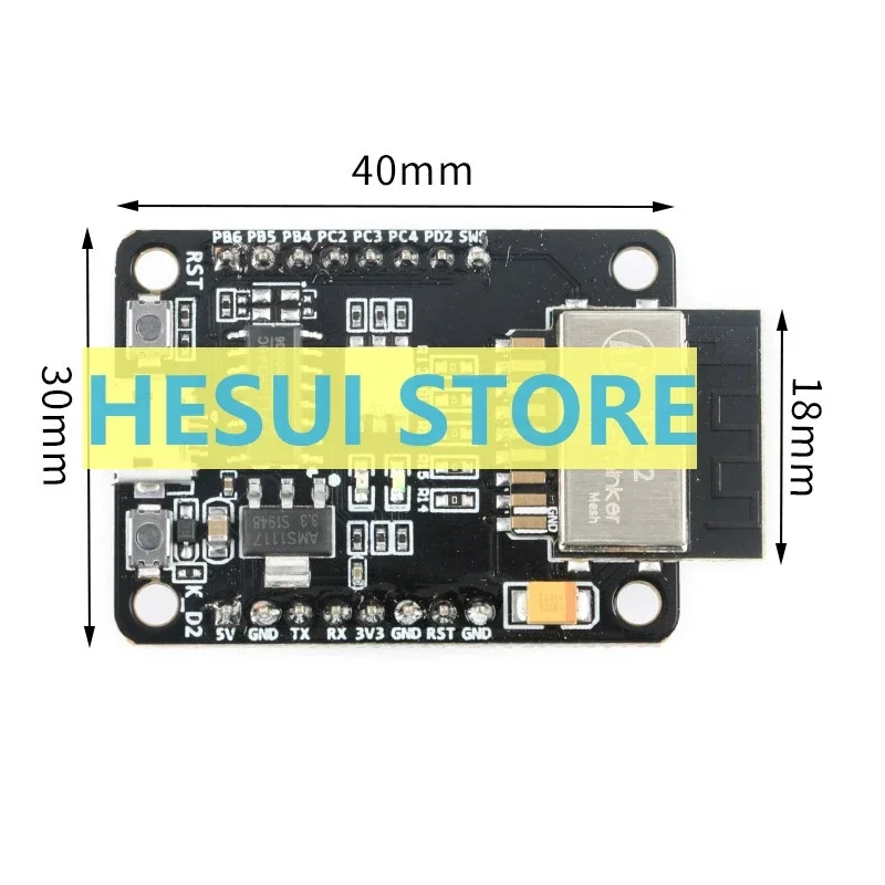 Módulo de transmisión transparente Bluetooth 5,0, placa de desarrollo de TB-02, Kit de tablero de Control ble mesh AT