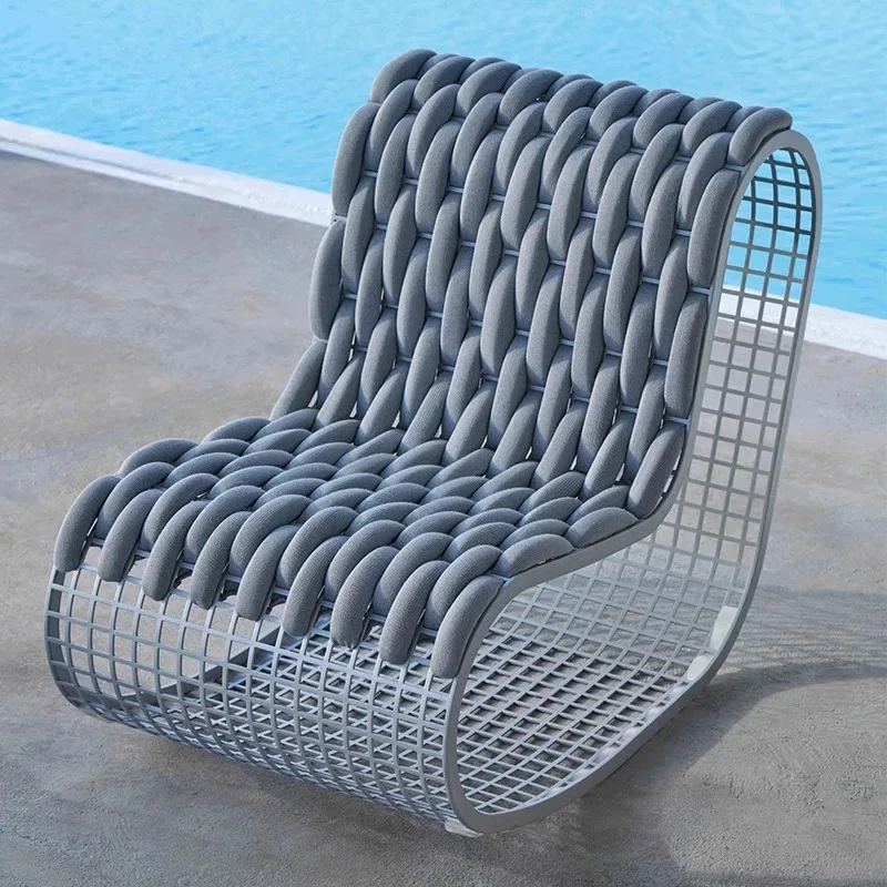 Outdoor Leisure Chair Sofa Courtyard Terrace Scenic Area Rain and Sun Protection Metal Creative Special-shaped