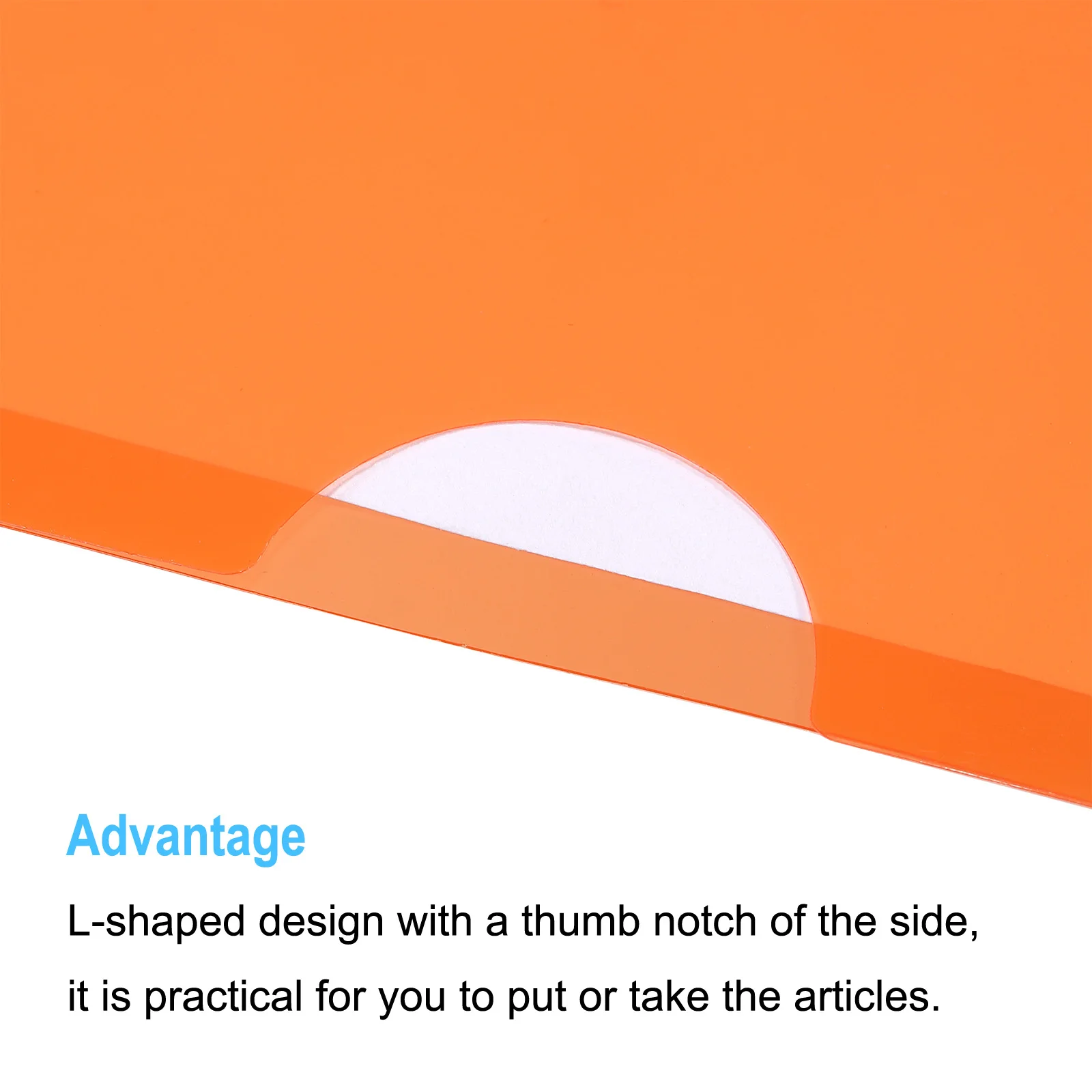 12/24Pcs L Type Folders A4 Plastic File Project Pockets File Folder Clear Paper Document Jacket Sleeve School Office Supplies