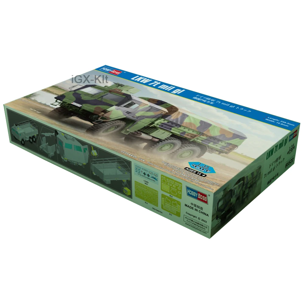 

Hobbyboss 85522 масштаб 1/35, немецкий LKW 7T Mil GL LARS2, грузовик, автомобиль, хобби, ремесло, игрушка, пластиковая модель, строительный комплект