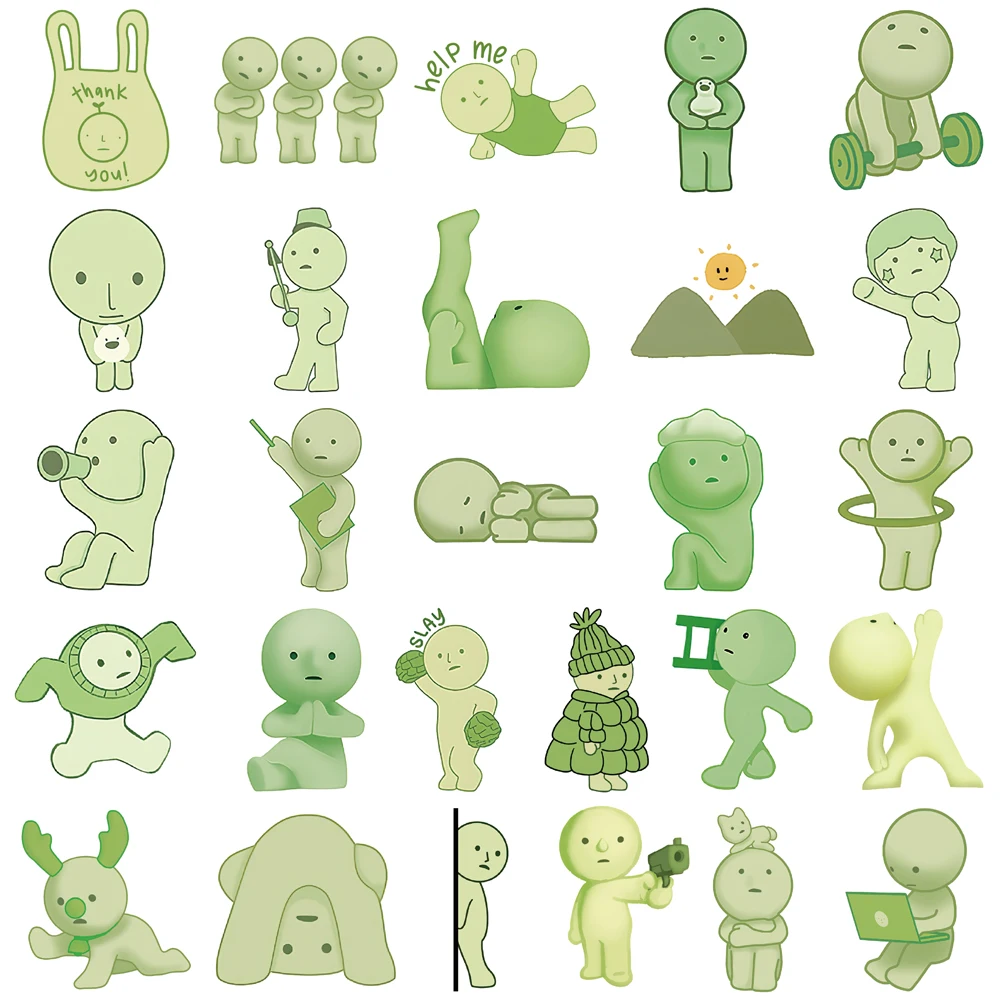 54/108PCS Creative SMISKI Personalized Stickers Decorative Water Cups Notebook Phone Cases Skateboarding DIY Stickers