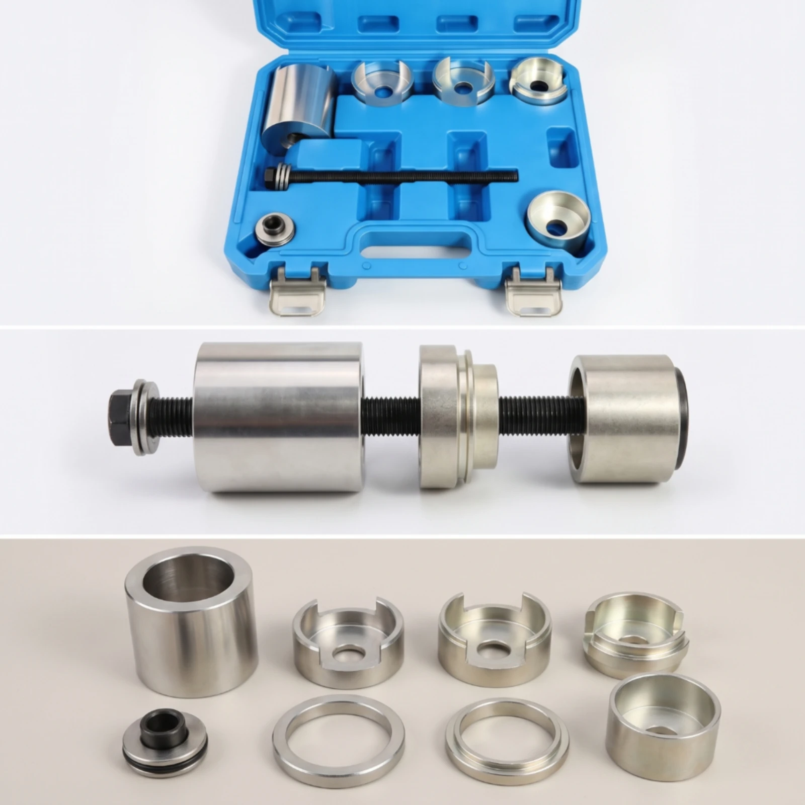 Ball Joint Press with Carrying Case Forged Steel Ball Joint Removal Tool Bushing Tool Kit Heat Treated for Mechanics, Car Repair view 5