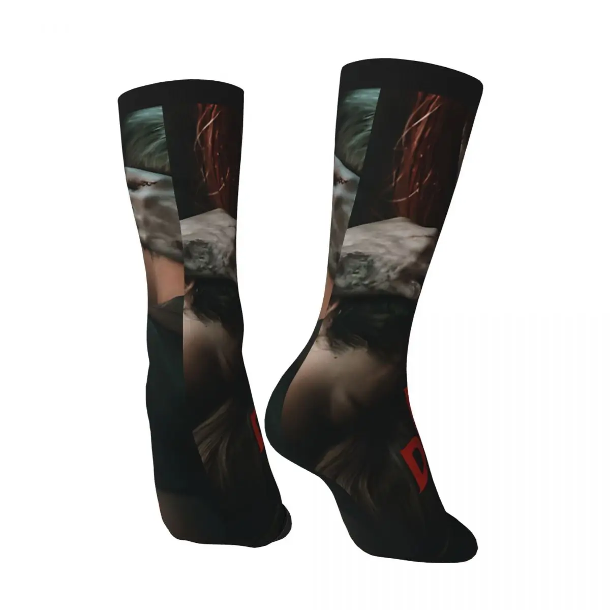 Funny Happy Rising From The Dead Evil Returns Men's Socks Retro Harajuku The Evil Dead Street Style Novelty Crew Crazy Sock