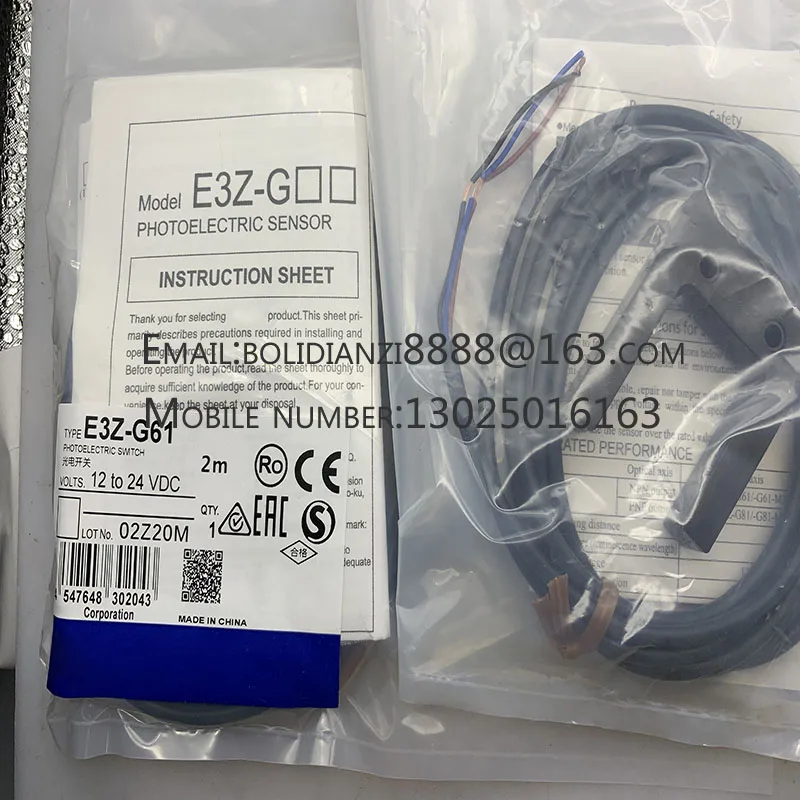 

New proximity switch sensor E3Z-G81/G82 E3Z-G61 E3Z-G62 One year warranty In stock