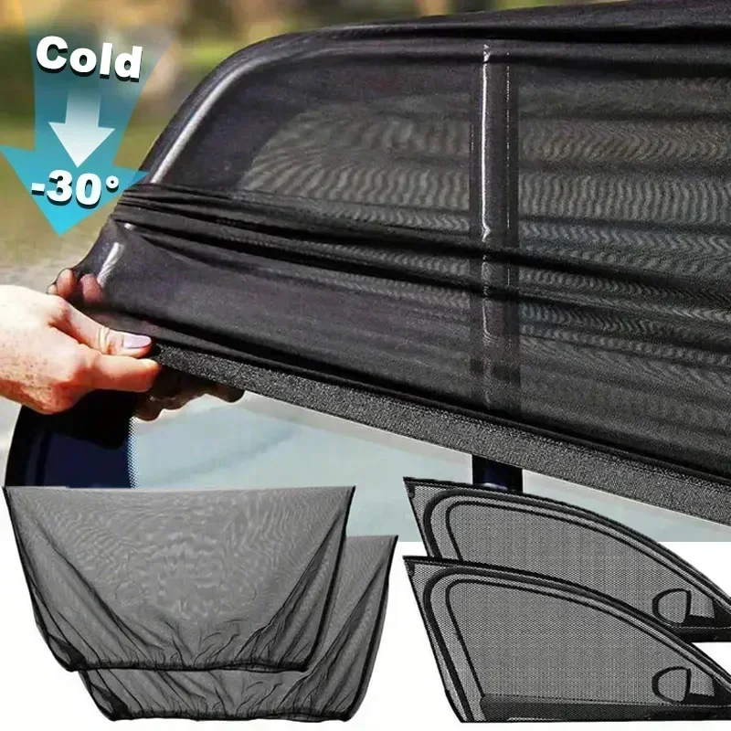 Zanzariera per auto, rete per finestrini, zanzariera per finestrini auto, tende parasole in vetro anti-insetti e anti-zanzare per auto, accessori
