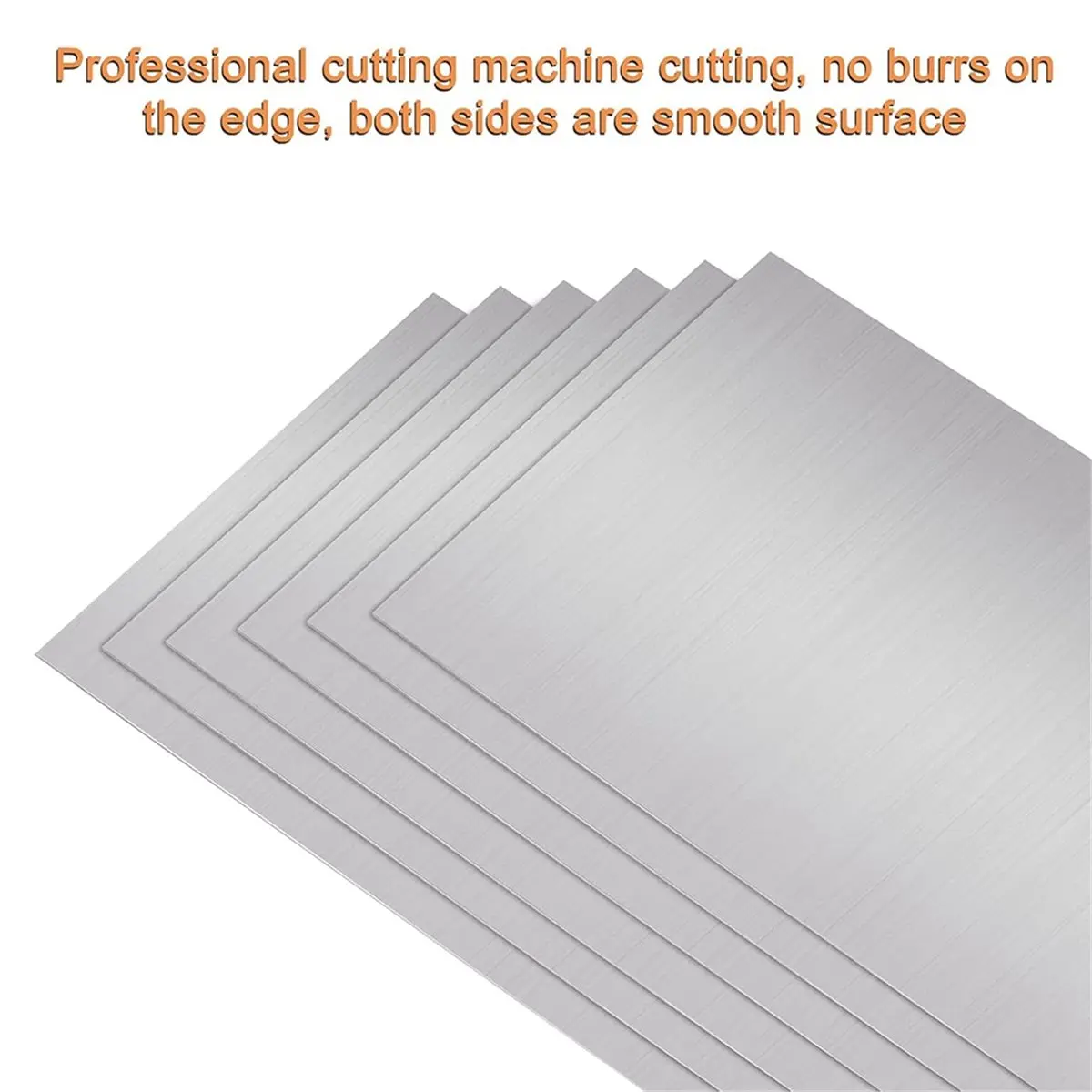 Reliable- 6pcs 6x12 Inch Aluminium Metal Sheet, Rectangle Flat Plain Plate for Various Applications