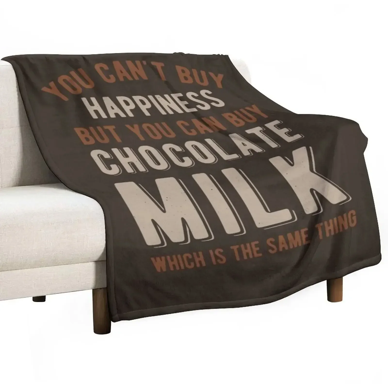 

Funny Chocolate Milk Throw Blanket Luxury Brand Flannel Blankets