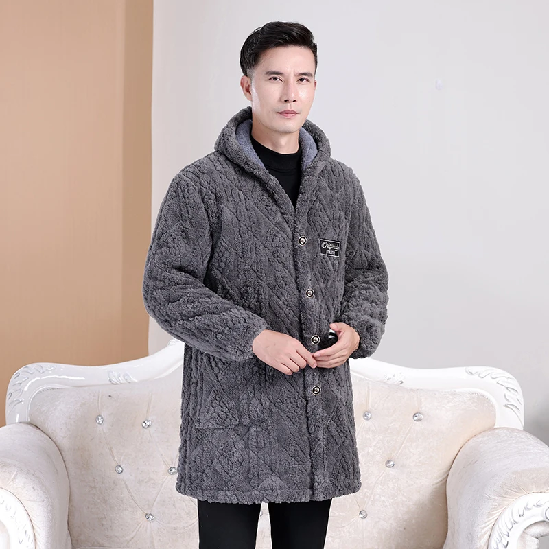 Мужское зимнее хлопковое пальто Thiened Fce на подкладке, устойчивое к Dir, кухонная рабочая одежда, футболка, многослойное платье Thi, отложное платье...