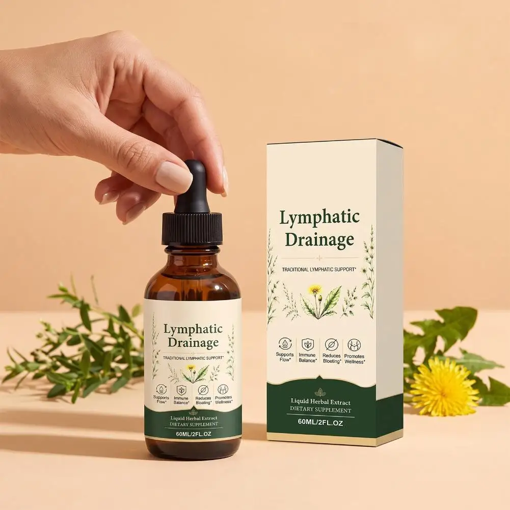 1-5Pcs Lymphatic Drainage Daily care Drops,For Improve Swelling Premium Natural Plant Mixed Body Gentle Care Ampoule Supplement