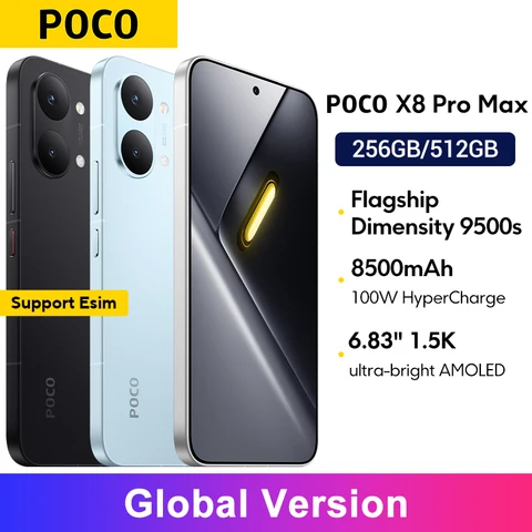 Смартфон POCO X8 Pro Max 6.83" AMOLED, 8500 мАч, Dimensity 9500s — изображение продукта