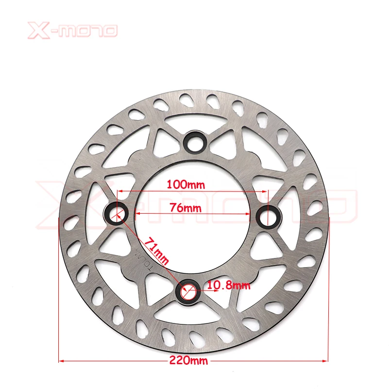 Rotor de disco de freno para motocicleta, rueda de 180/190/200/210/220mm para 50/110/125/140/ 150/160cc BES, Dirt Bike Pit, Quad, Motocross