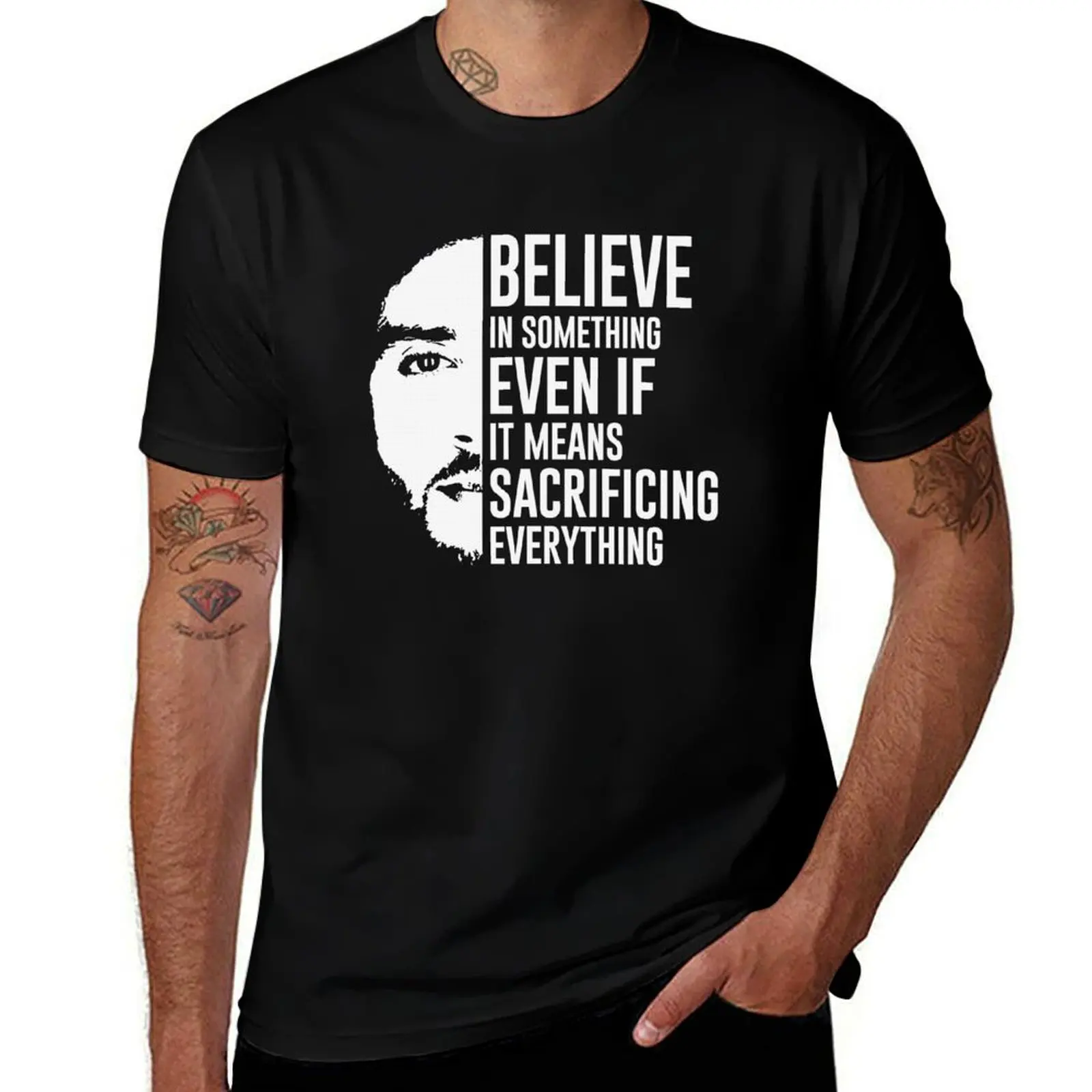 Believe In Something Colin Kaepernick Slim Fit T Love T-Shirt Mechanic Work Tee Shirt T-Shirt