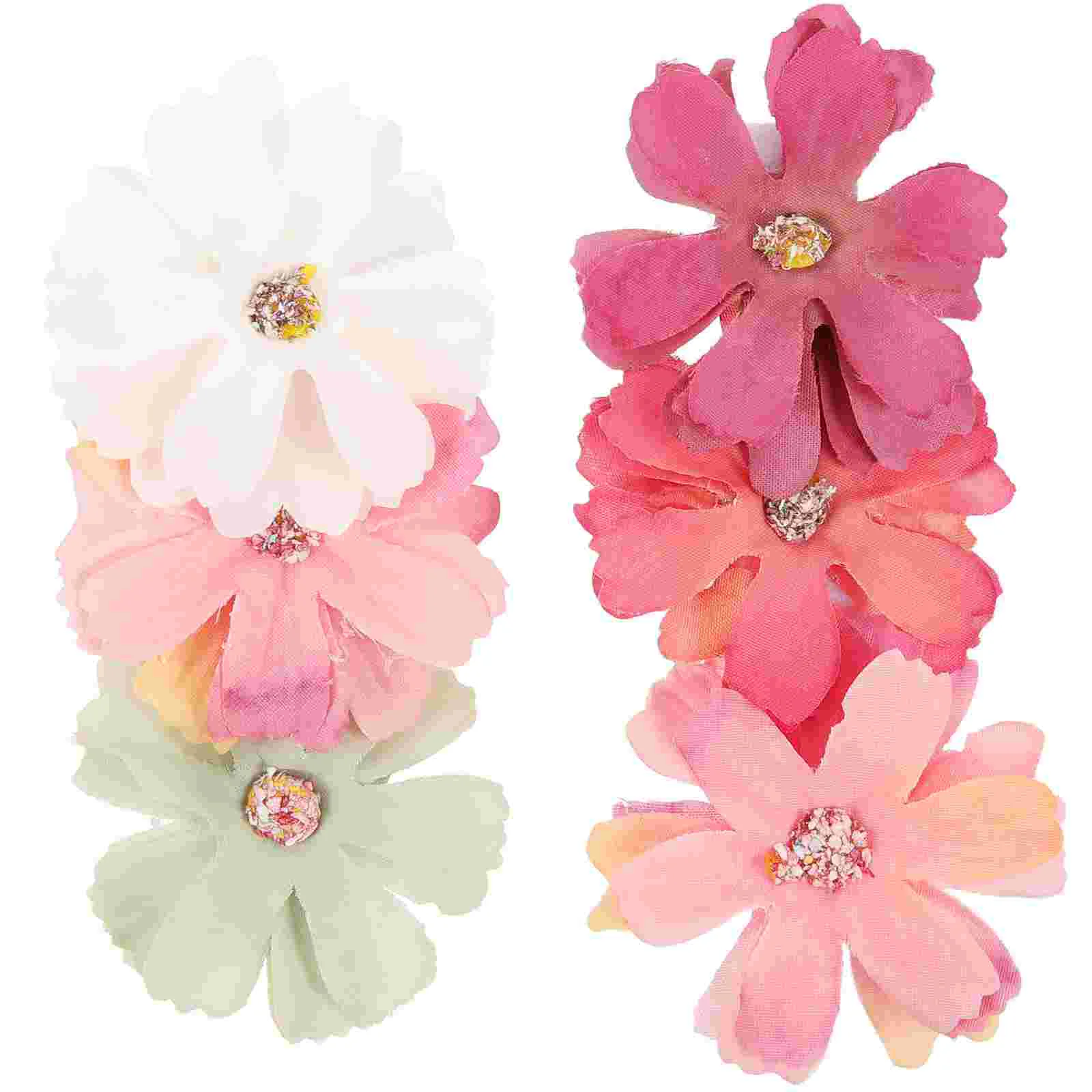 2 Pcs Hair Pin Small Clips Girls Accessories for Women Cloth Floral Bride Womens Hairpin