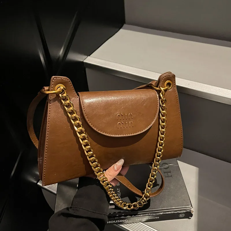 

2025 Autumn Niche Underarm Bag, Aesthetic Shoulder Purse for Women, Casual Crossbody Tote, Minimalist Day-to-Night Bag