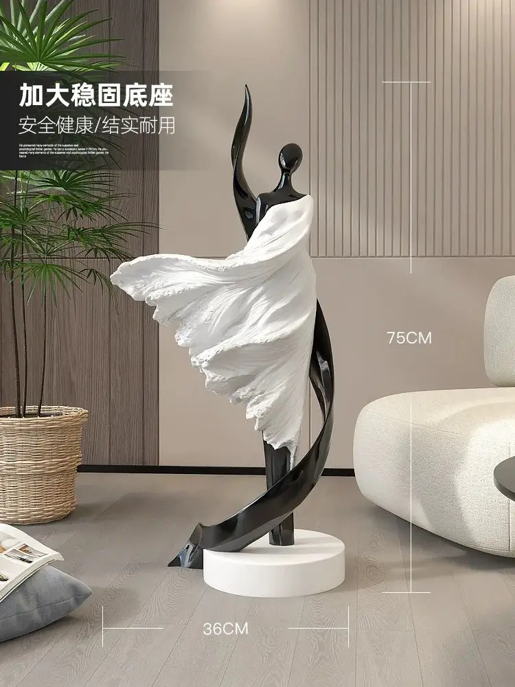 Home Decoration Italian Art Abstract Figure Sculpture Large Living Room TV Cabinet Floor Decoration Ornaments Housewarming Gift