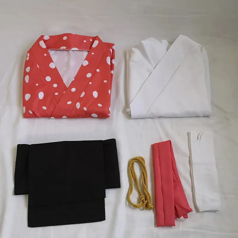 Disfraces de Cosplay de Anime Kimetsu No Yaiba, uniforme Koyuki, Kimono japonés para mujer, disfraz de cosplay Akaza para mujer, conjunto