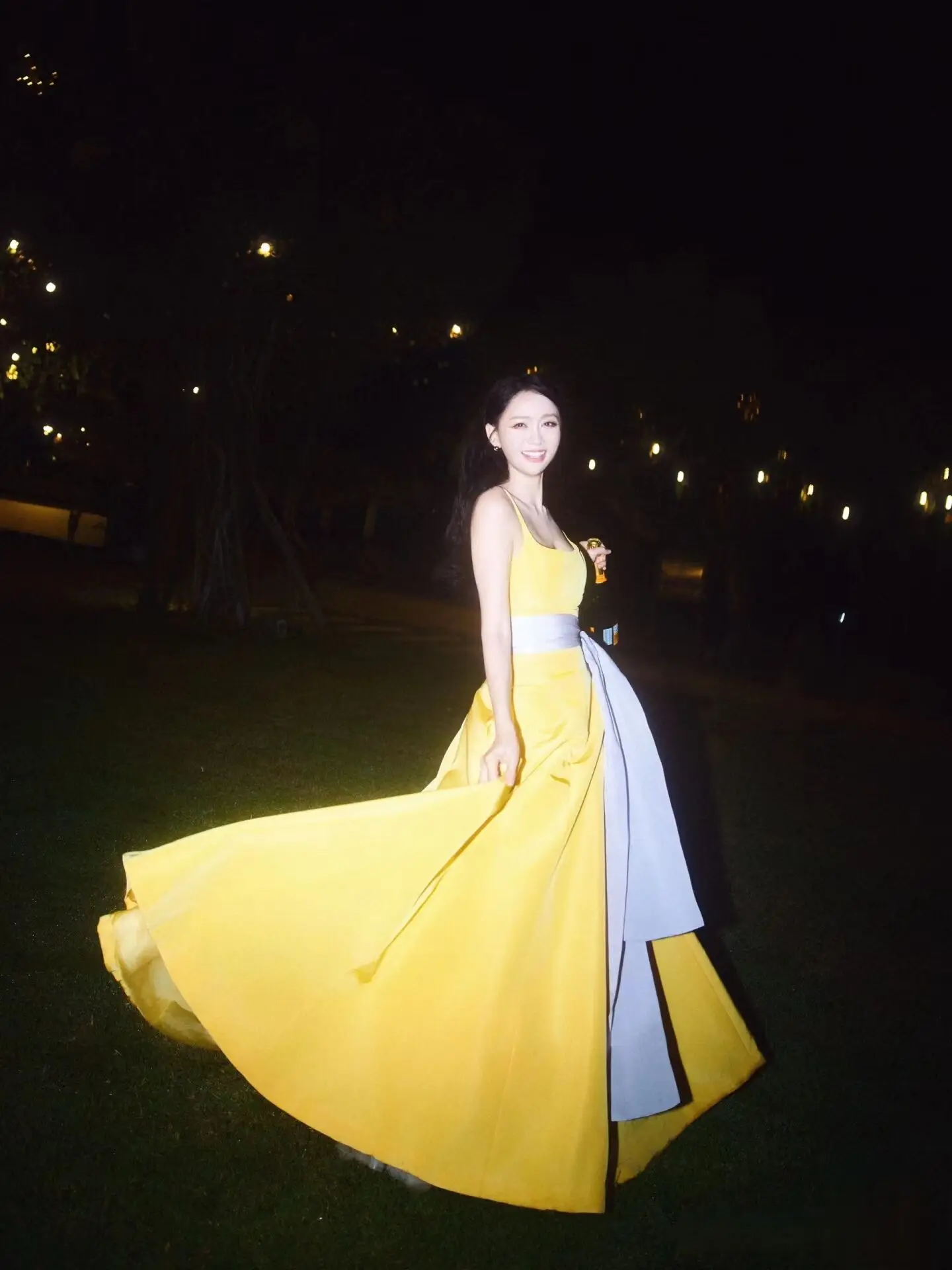 

Ele Yellow Strap Wedding Dr Long Evening Gown for Women Faionable Korean Sle Color Blo Princ Skirt for Adult ...