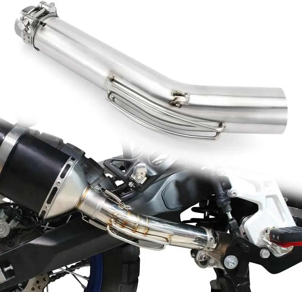 

Средняя выхлопная труба мотоцикла, средняя труба глушителя из нержавеющей стали, совместимая с Tenere 700 XTZ690 2019-2024