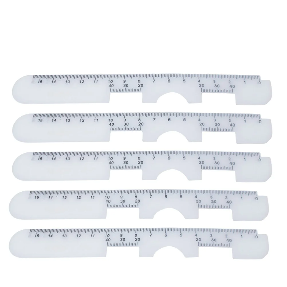 5 Pcs Optical Pd Ruler Pupillary Measuring Tool Measure Eye Distance Glasses Ophthalmic Lens