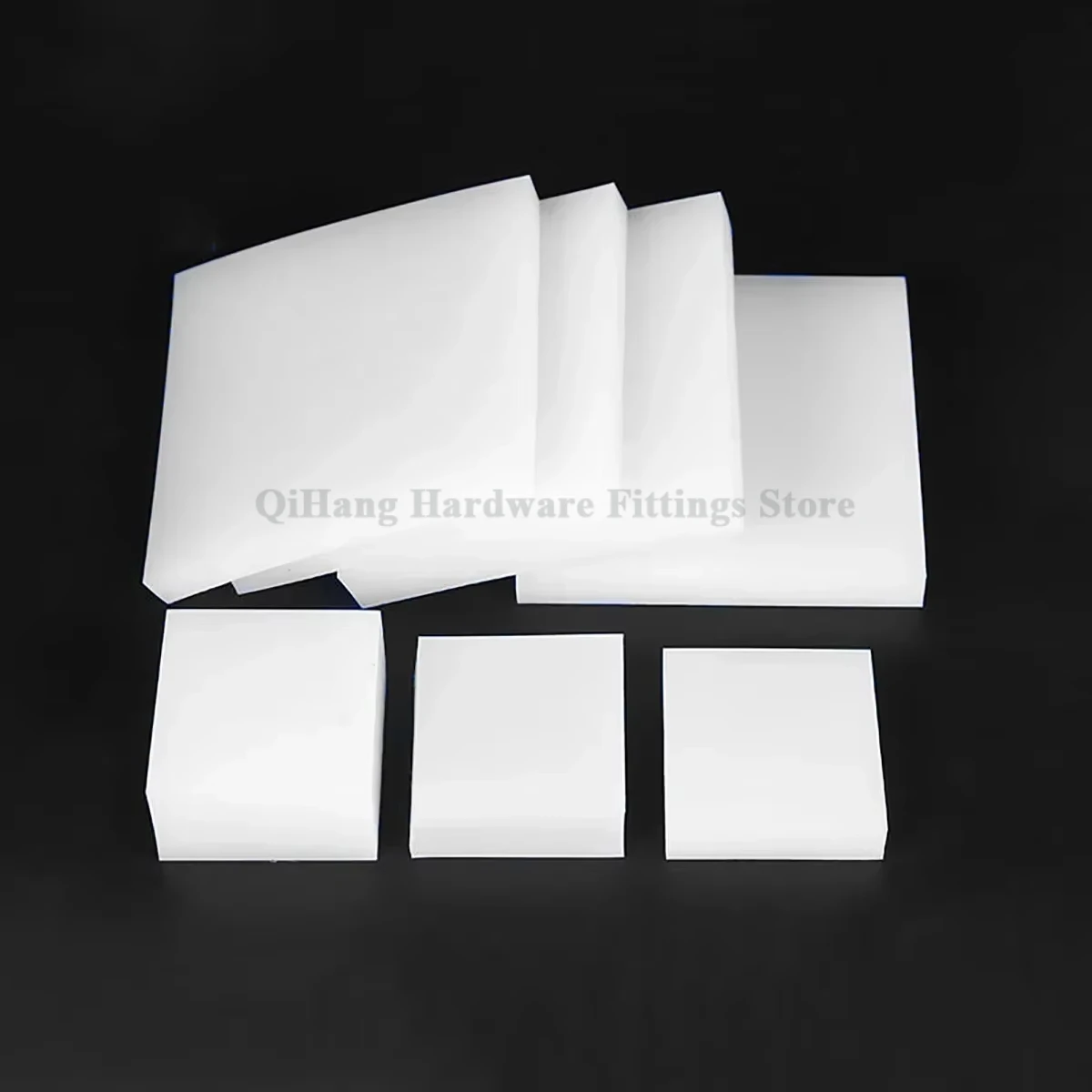 White Silicone Block Square Silicone Rubber Shock Absorber Plate, Thk2/3/4/5/6/8/10/15mm L/100/150/200/300mm W/100/150/200/300mm