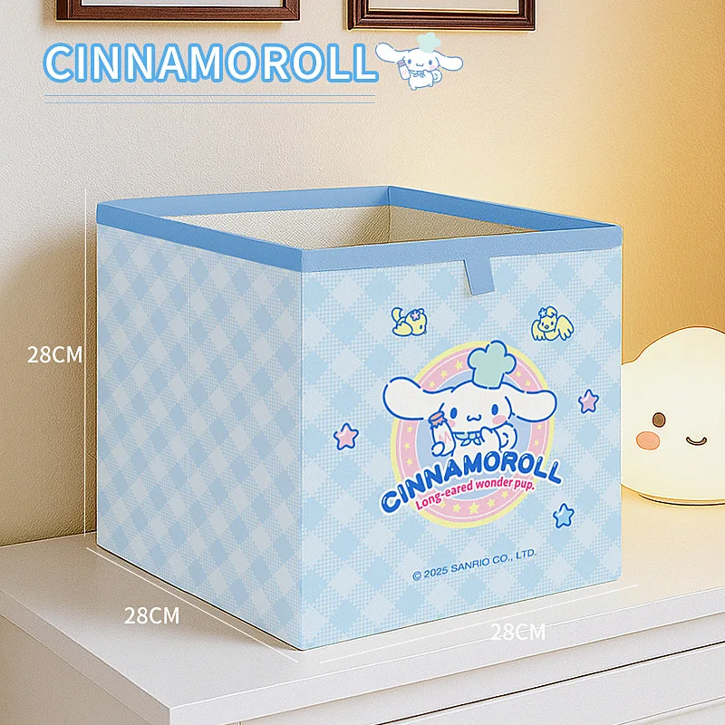 Kawaii Sanrio Desktop-Aufbewahrungsbox, faltbar, für Spielzeug, Kleinteile, Unterwäsche, Kosmetik, Schreibwaren, Organizer, T-Shirt-Aufbewahrung im Kleiderschrank – Detail 4
