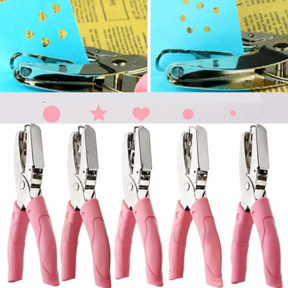With Soft-Handled Border Scrapbooking Hole Punch School supplies Office Binding Stationery Paper Cutter