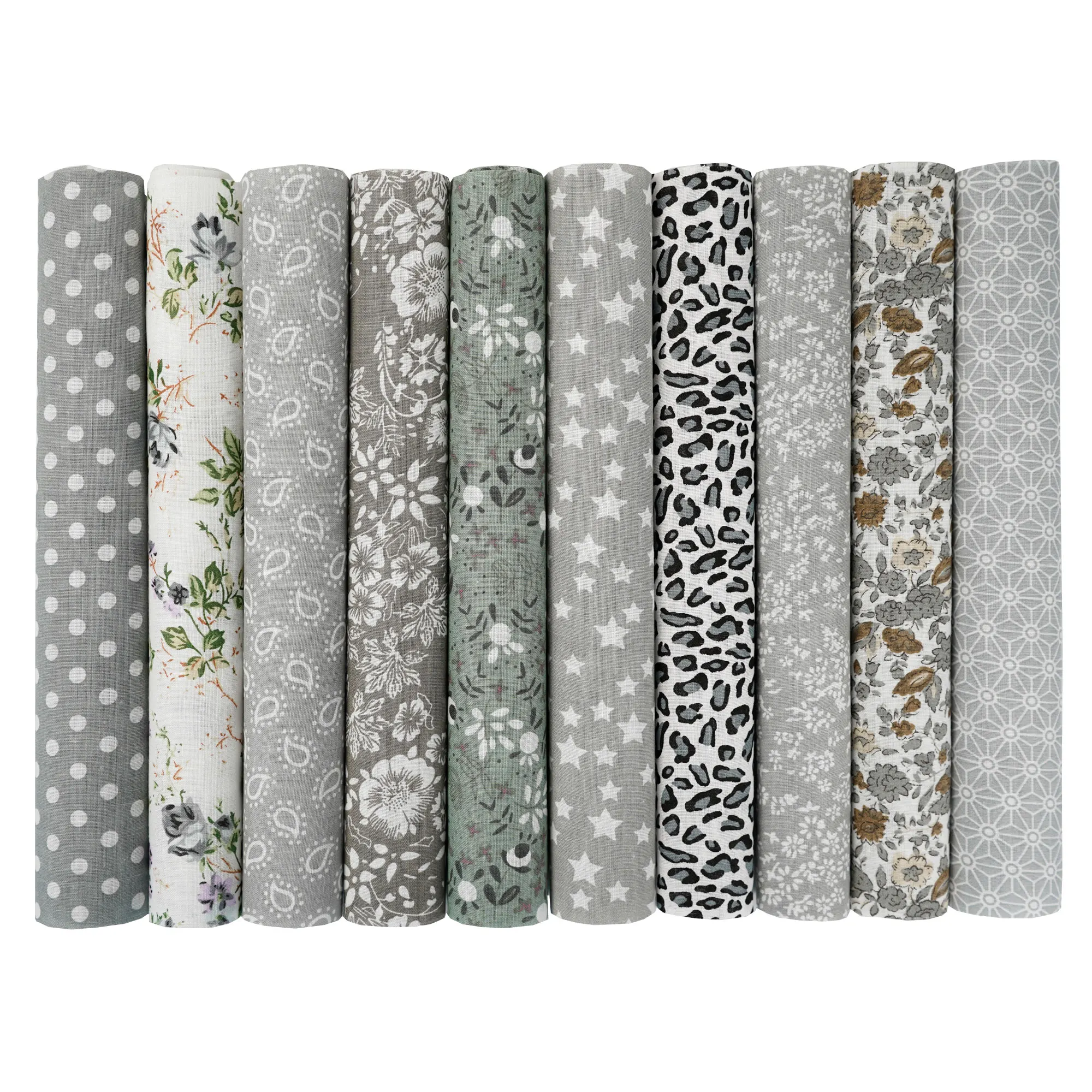 100PCS 25x25cm/10x10cm Quadrate Baumwolle Handwerk Floral Stoff Tücher für DIY Bündel Patchwork Quilten Nähen Scrapbooking Artcraft – Detail 17