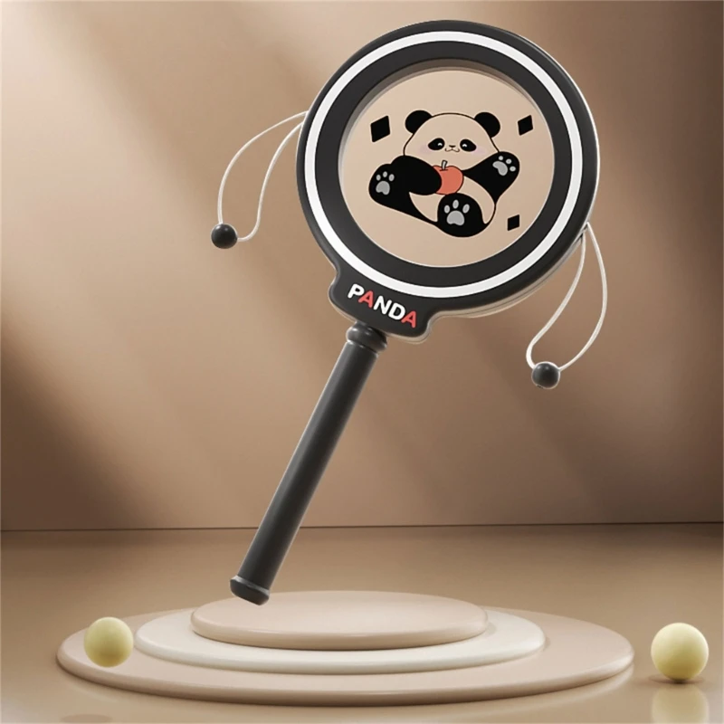 Infant Rattle Maracas Toy Plastic Panda Theme Multiuse For Early Education Hand Eye Coordination Motor Skill Enhancement