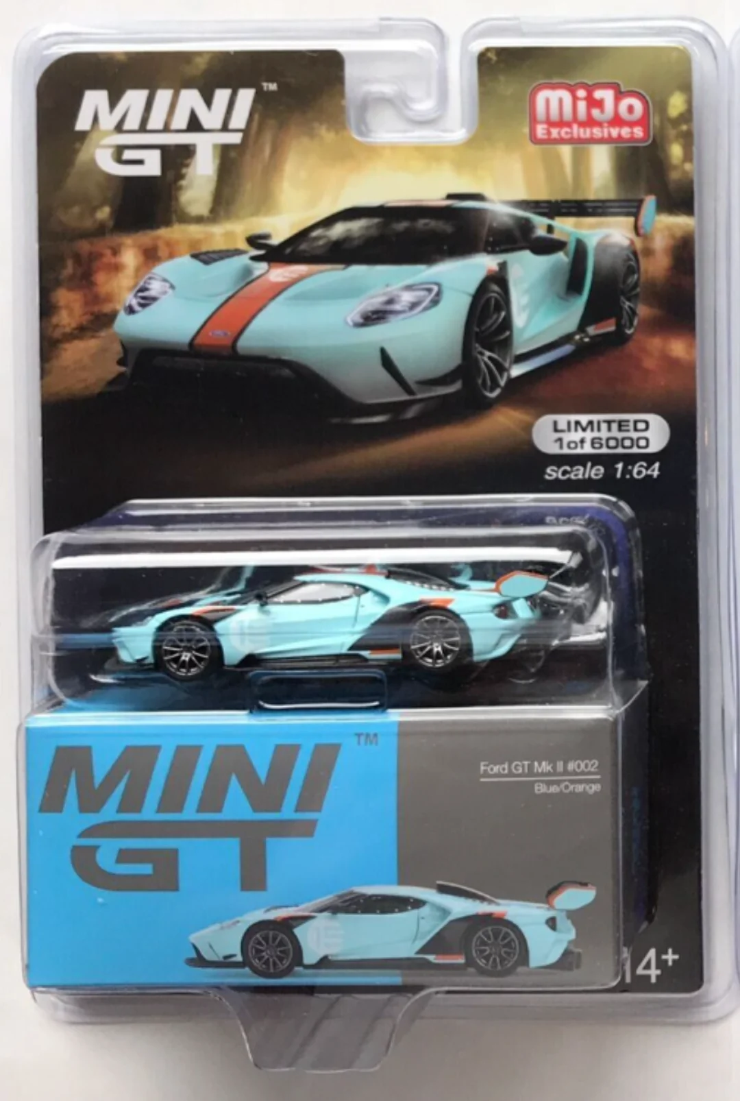 MINI GT Ford GT MKII Gulf MIJO No.359 US version 2022MIJO k2087 alloy trolley model Collectible pendant