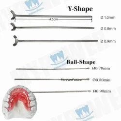 10 szt. Klamry dentystyczne z kulką dentystyczną/Y