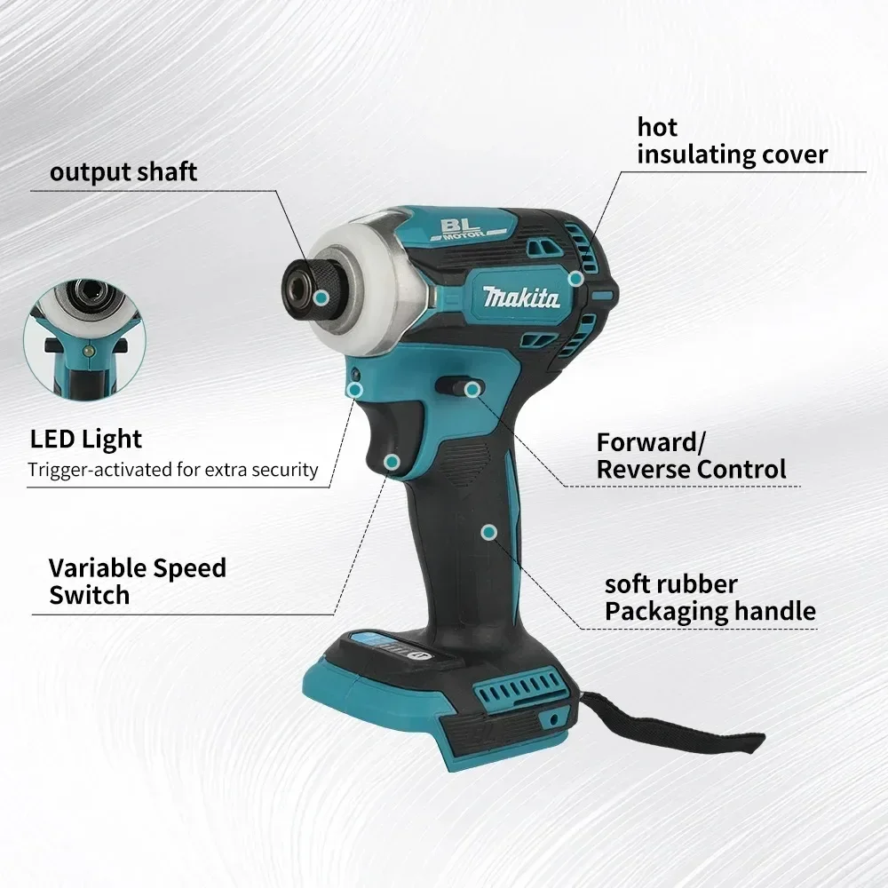 Makita DTD171 18V Brushless Impact Driver Handheld Gear For Garden Fence Deck Shed Building Outdoor Woodworking Tool