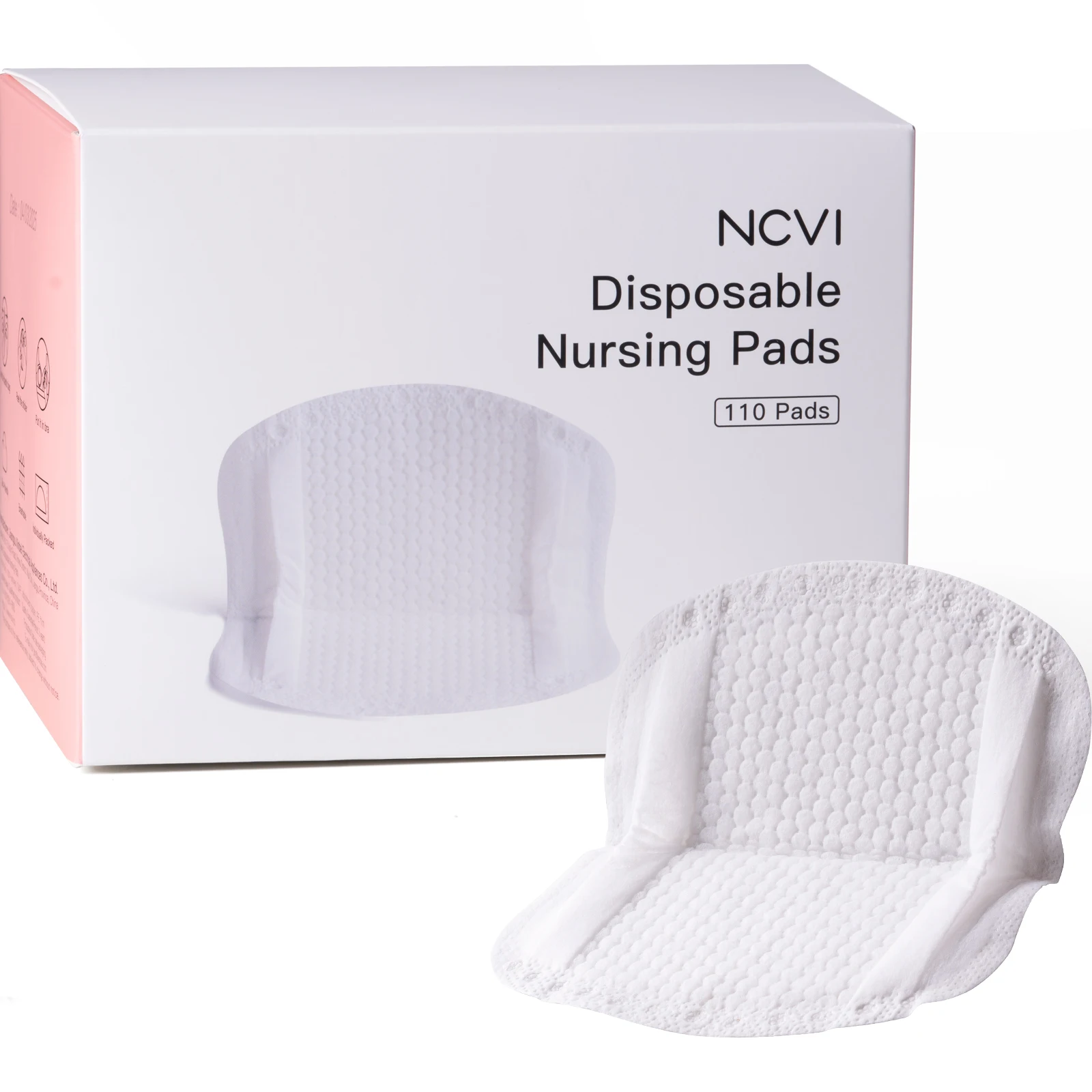 Одноразовые прокладки для кормящих мам NCVI - тонкие, супервпитывающие, непромокаемые, в индивидуальной упаковке, ультрамягкие (110 шт.)