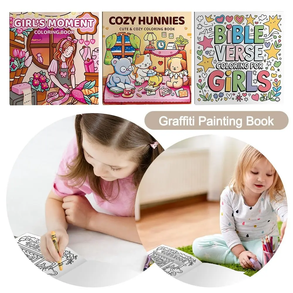 Divertente libro da colorare per cartoni animati, antistress, pittura educativa in brossura, regalo, giocattolo da disegno Montessori per adulti e adolescenti