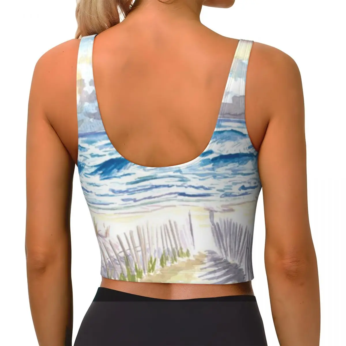 High Neck Sports Top Hamptons Style In Coopers Beach And Dunes Southampton Weight Lifting Everyday Camisole