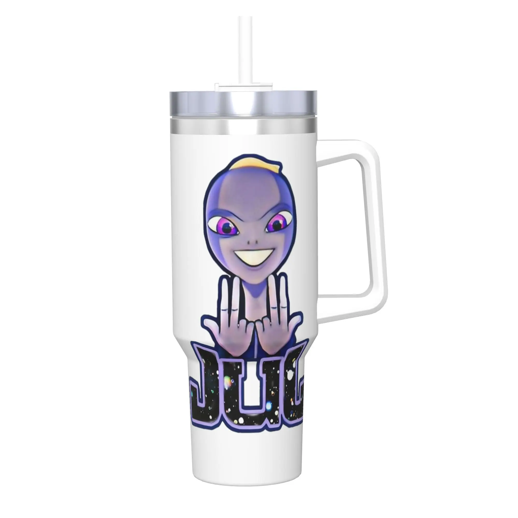 Vaso Térmico de Acero Inoxidable JUL France Rapper, Tazas Térmicas para Conservar el Calor y el Frío, Tazas para Auto, Botella de Agua para Viaje