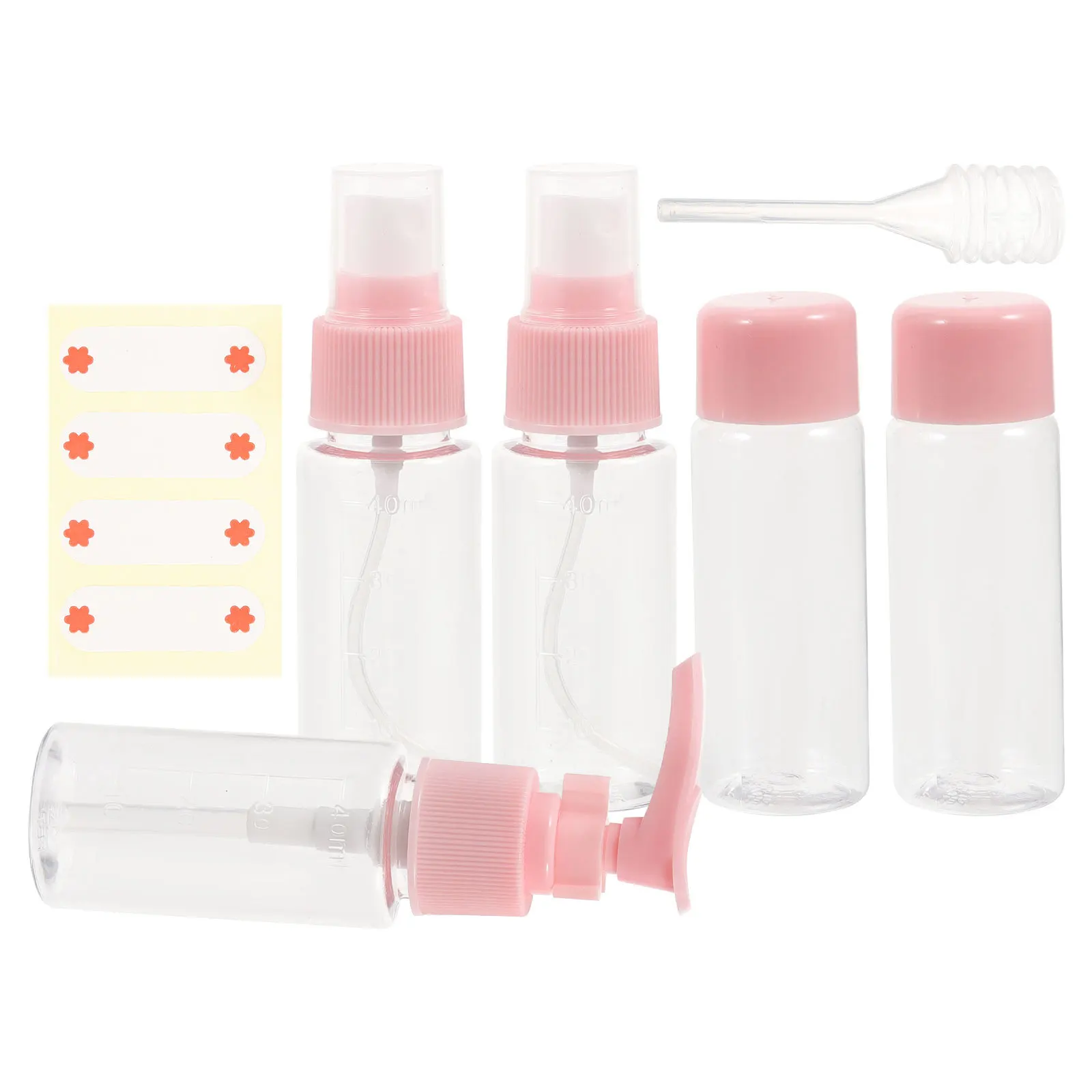 7 個のトラベルボトル漏れ防止プラスチック詰め替えトイレタリー容器絞り可能なポータブルトラベルチューブセットシャンプーローション用