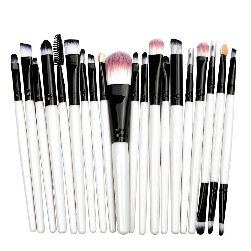 

Professional 20 pcs Makeup Brushes Set for Eye Shadow, Foundation, Eyeliner, Lip - Cosmetic Tool Essentials