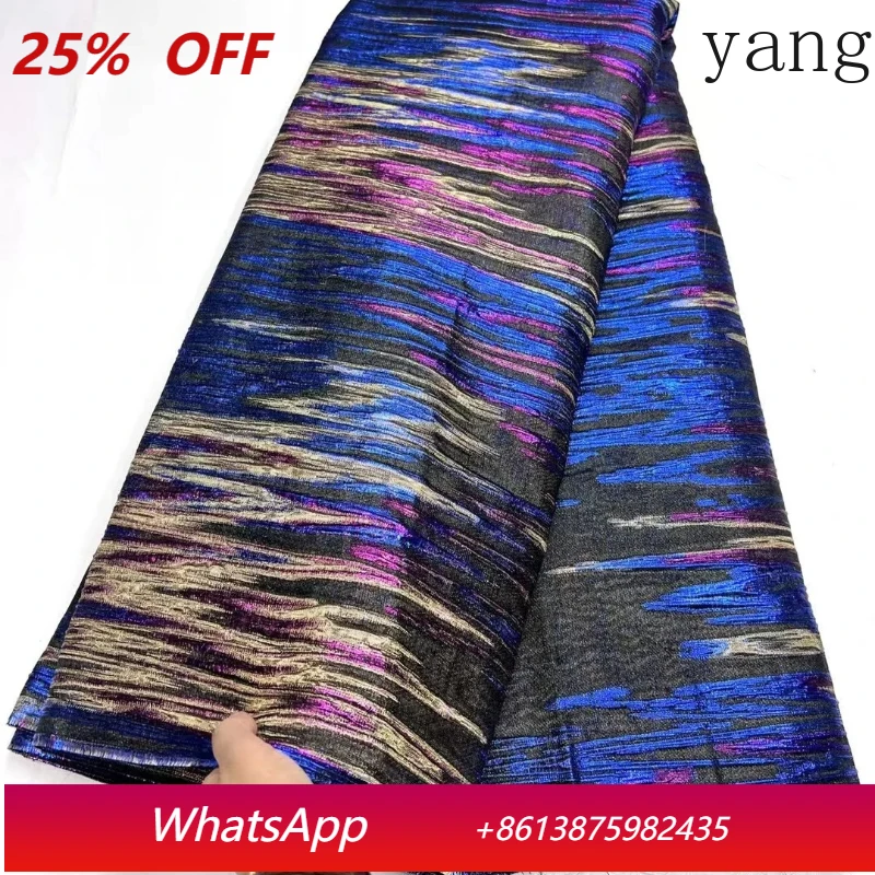 

Африканские жаккардовые ткани брокат, кружево, новинка 2025 года, нигерийский дамаст с цветочным узором, материал дентель для пошива платьев NH6175