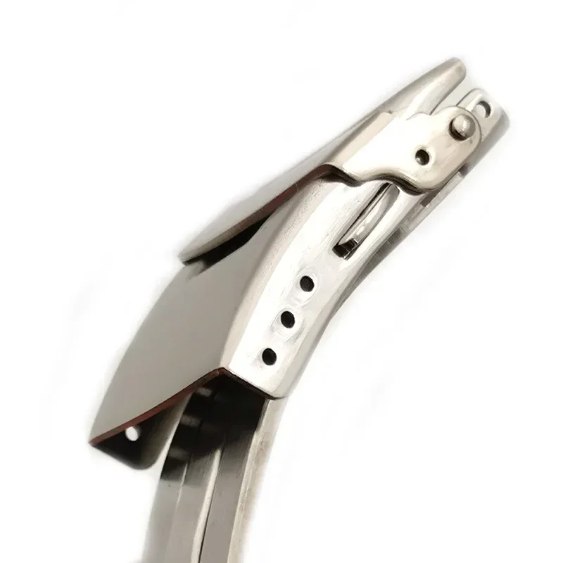 304 Stainless Steel Solid Watch Buckle for Seiko Diving Folding Clasp Metal Watch Band Safety Clasp Accessories 18/20/22/24mm