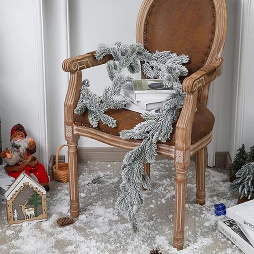 

Artificial Plant Rattan New Year Christmas Pine Tree Garland Home Living Room Centre Board Fireplace Outdoor Garden Rattan Decor