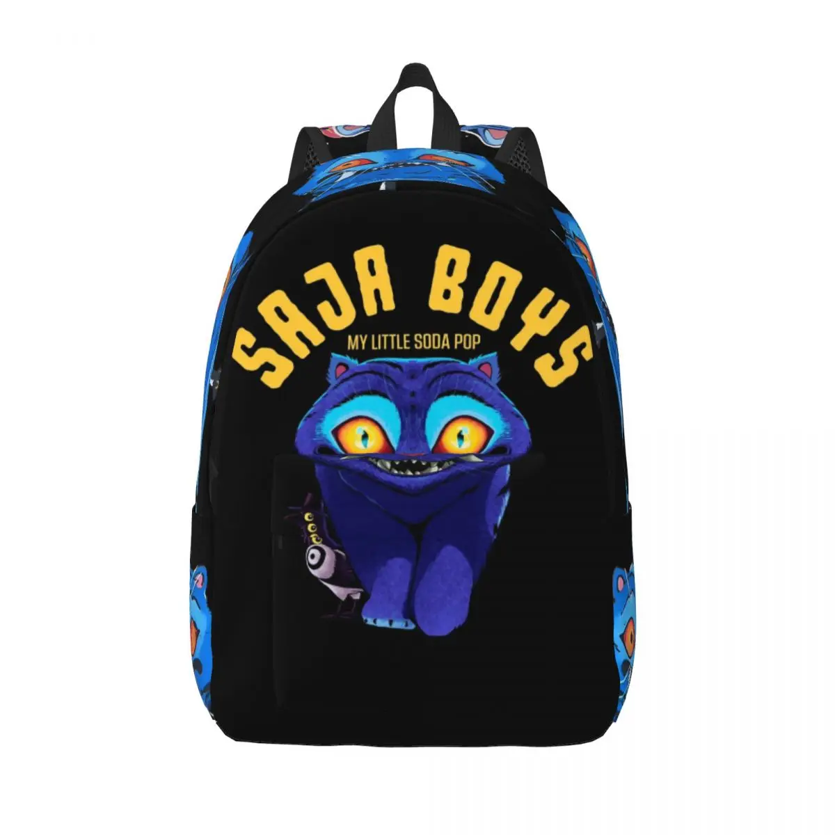 

Derpy Tiger Cat Backpack for Men Women Casual High School Business Daypack Huntrix Kpop Demon Hunters Laptop Shoulder Bag Sports