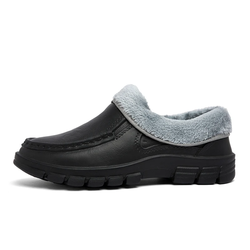 Botas de nieve de invierno 2025 para hombre, forro de piel sintética, estilo de senderismo de Año Nuevo, elegante, ¿Hu?