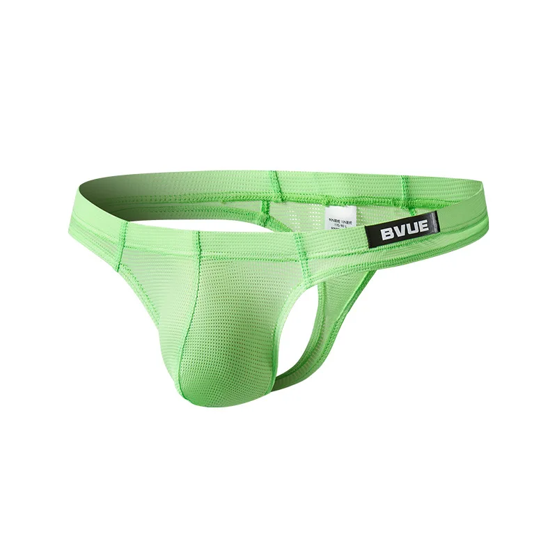 

Мужские модные сетчатые стринги, мягкое дышащее быстросохнущее нижнее белье для повседневной спортивной одежды, стринги из нейлонового спандекса