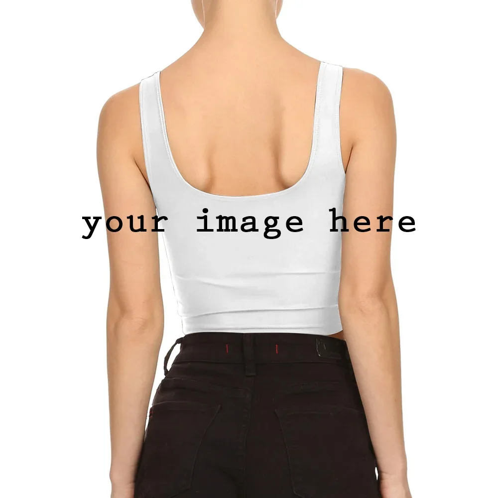 NADANBAO DIY Customize Your Text or Picture CROP TOPS Women 3D Digital 1MOQ Tank Tops Customize Own Design Face Pattern Top