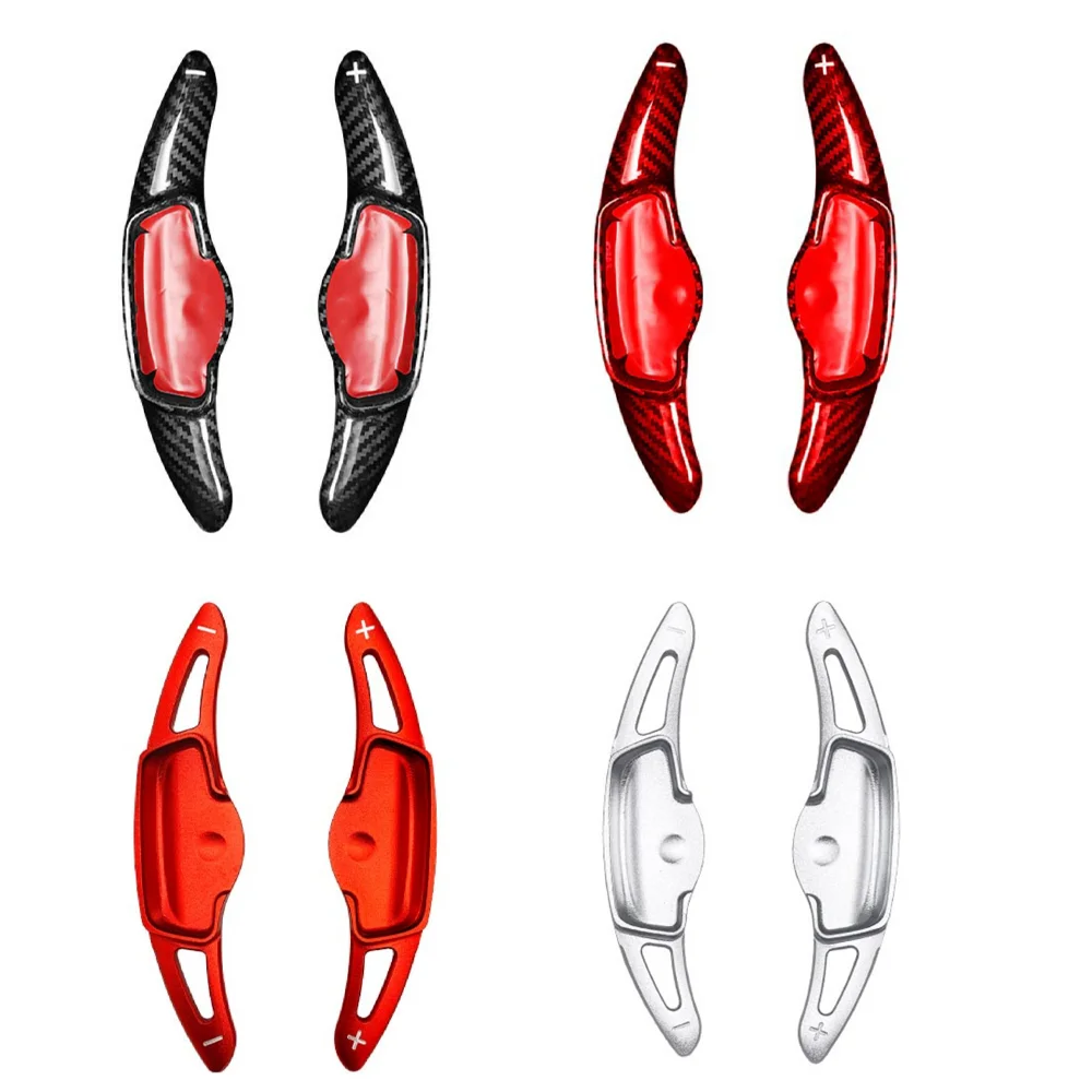

2PCS Car Interior Aluminum Alloy Carbon Fiber Steering Wheel Shift Paddle Extension Rod Decoration For K5 2021-2026 LHD/RHD